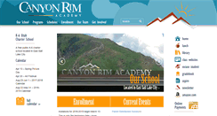 Desktop Screenshot of canyonrimacademy.org